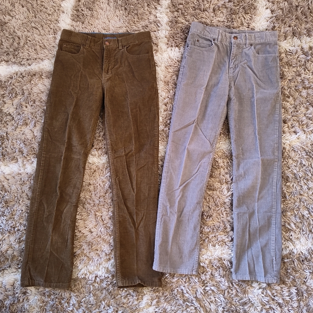 Lands End Corduroy Pants Set